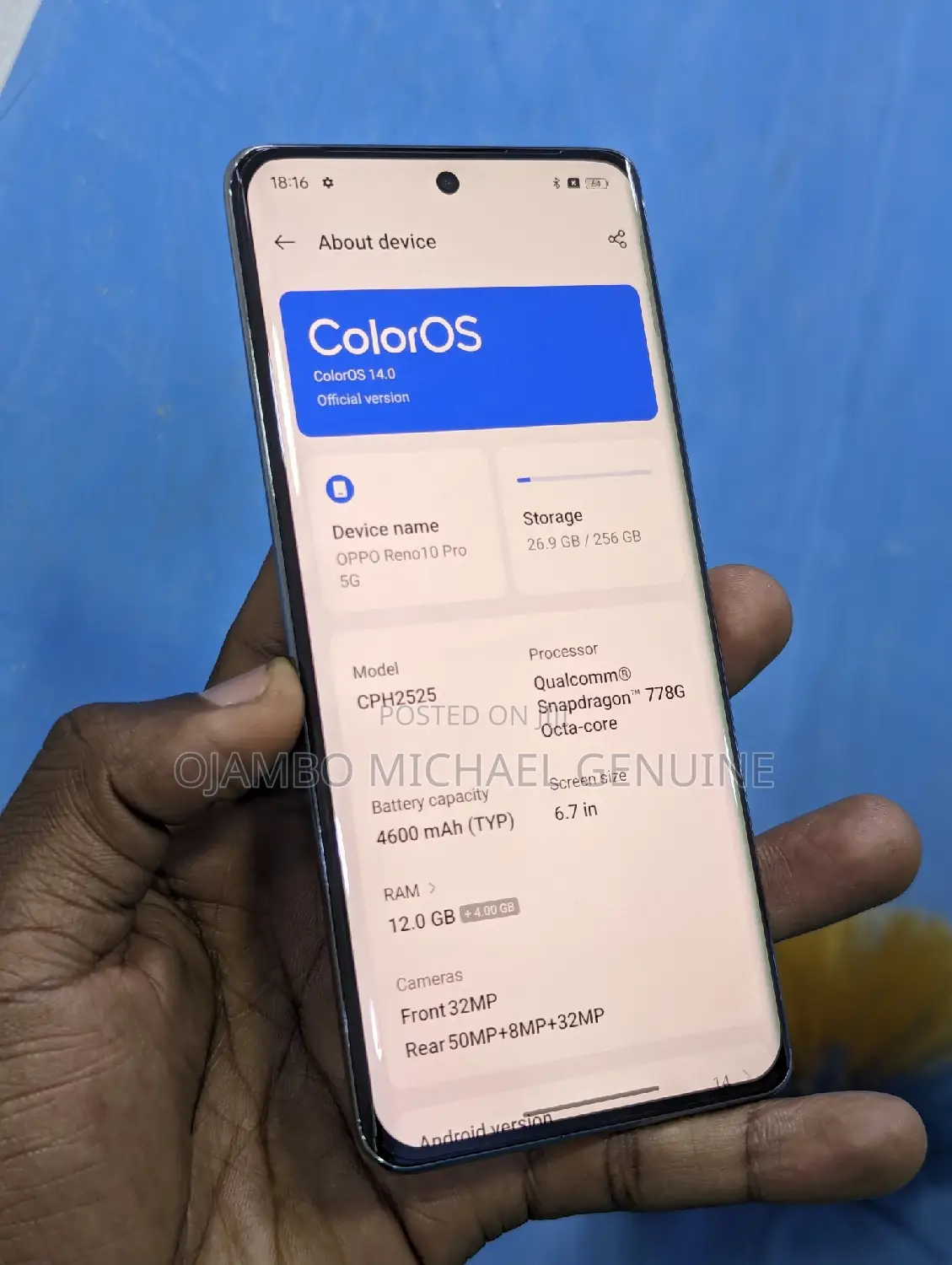 Oppo Reno10 Pro 256 GB Gray