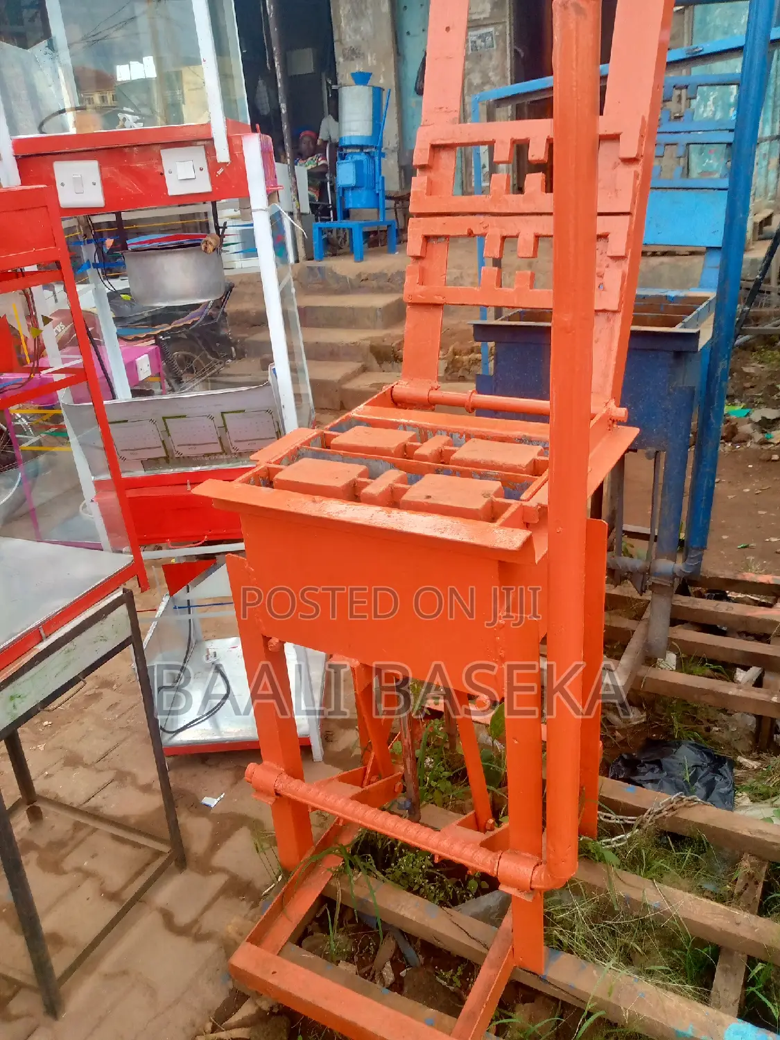 Concrete Block Machine/Orange Coloured Block Machine/Hollow