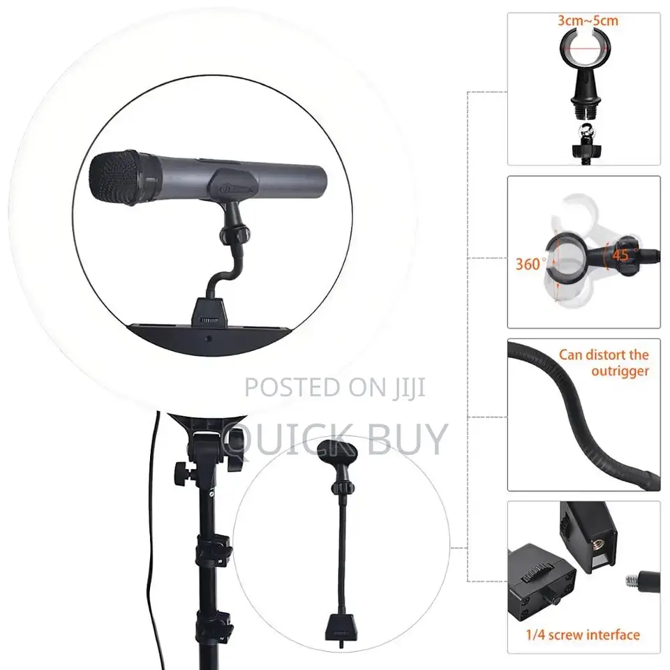 18 Inch Dimmable LED Ring Light Kit With Tripod