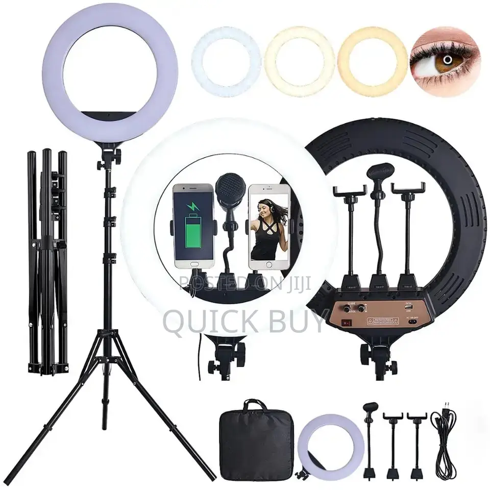 18 Inch Dimmable LED Ring Light Kit With Tripod