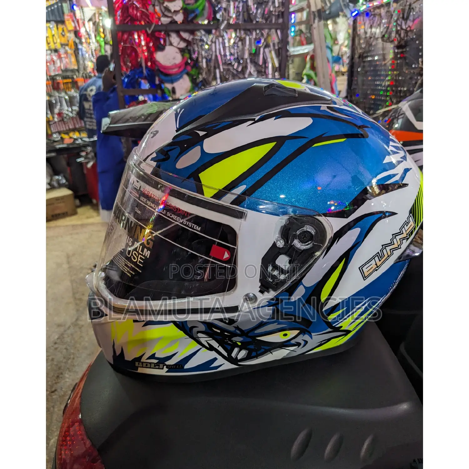 Vega Riding Heavy Duty Helmets White and Blue