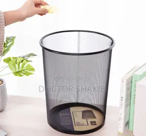 Heavy Duty Metal Mesh Dust Bin for Office Use