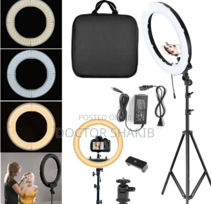 18 Inch Led Selfie Ring Light Kit With Tripod Phone Holder