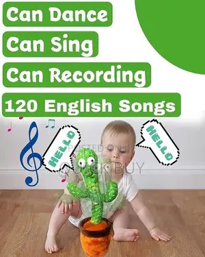 Singing Recording Funny Education Toy for Babies Cactus Toy)