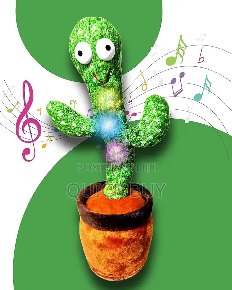 Singing Recording Funny Education Toy for Babies Cactus Toy)