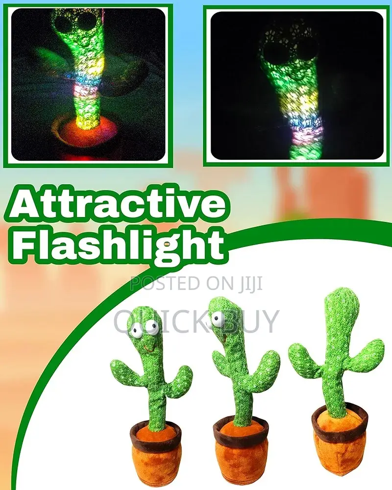 Singing Recording Funny Education Toy for Babies Cactus Toy)