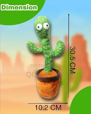 Singing Recording Funny Education Toy for Babies Cactus Toy)