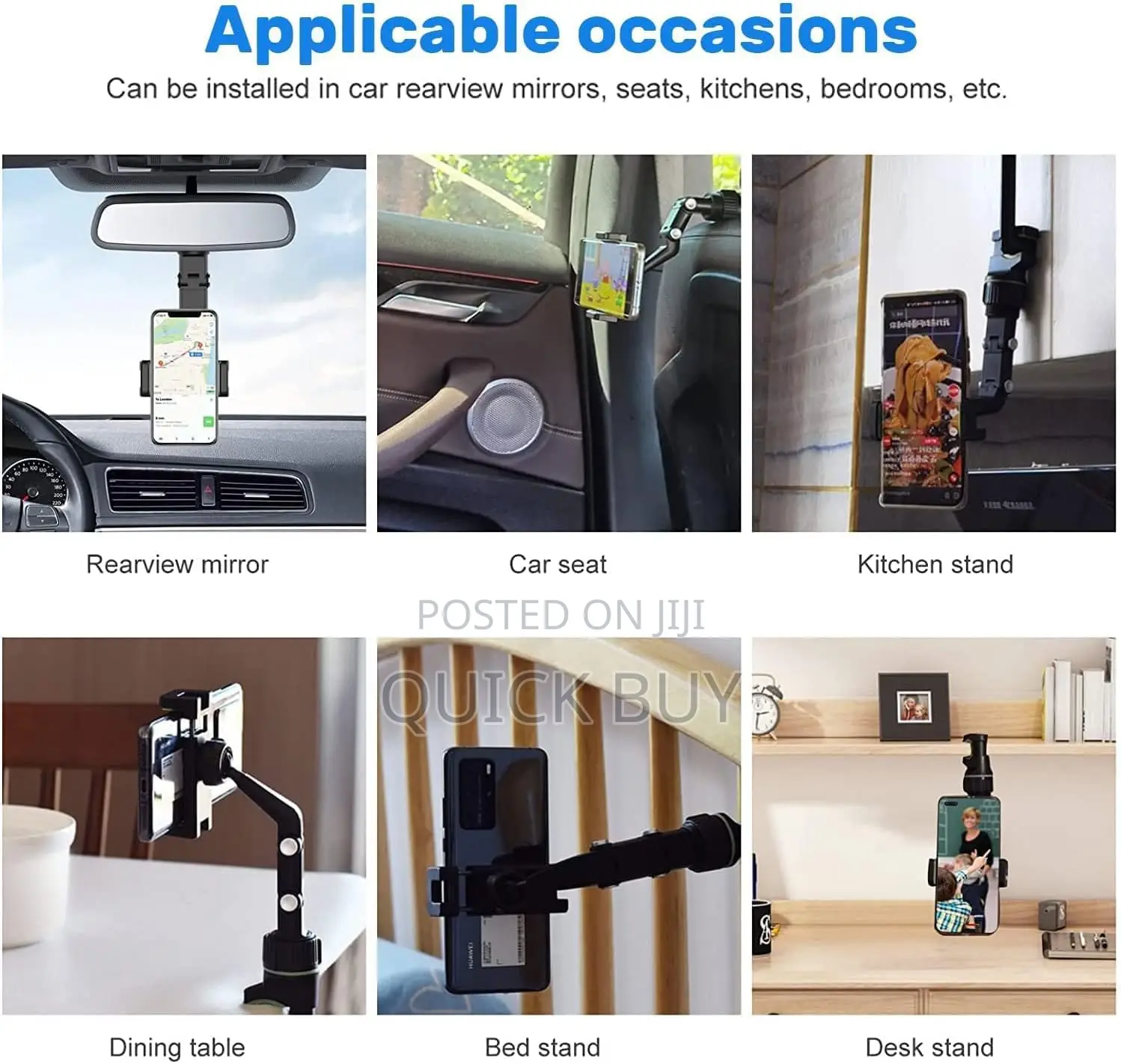 Phone Holder for Car,Rotatable and Retractable Phone Holder