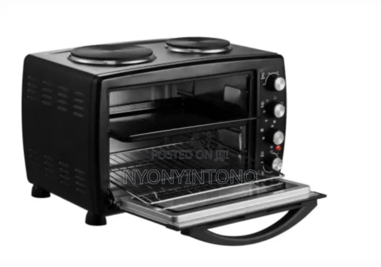 Pixel 38 Litres Electric Oven With 2 Hot Plates on Top.