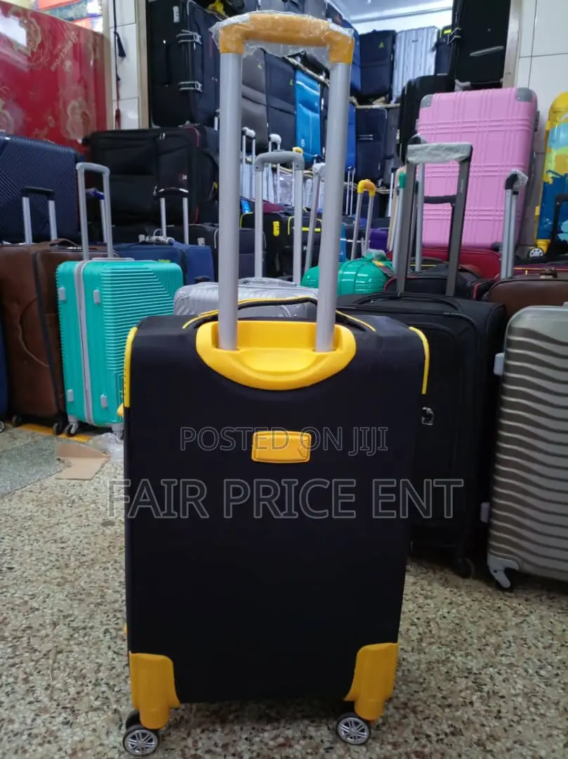 Classy Cloth Suitcase. Prince.Medium.(Black)