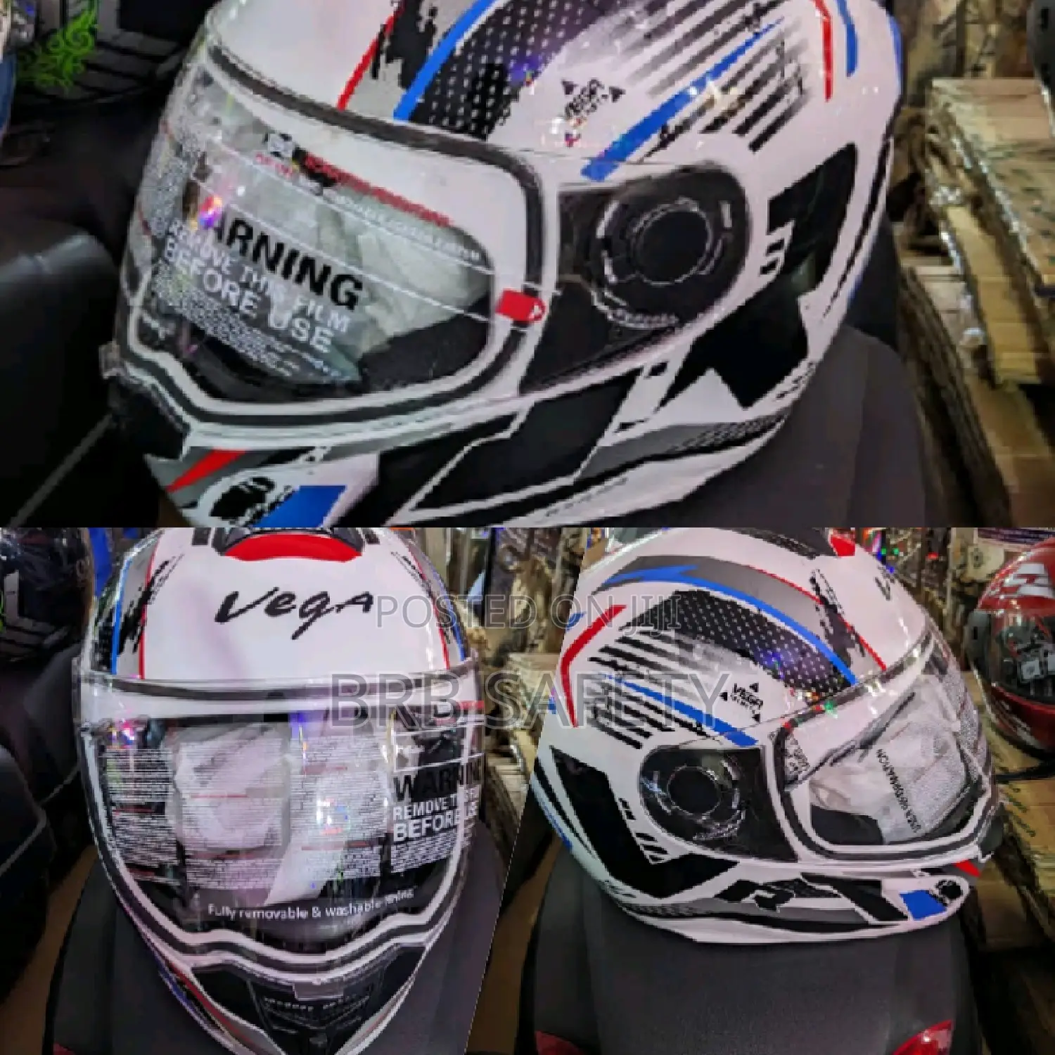 Riding Helmet (Vega White