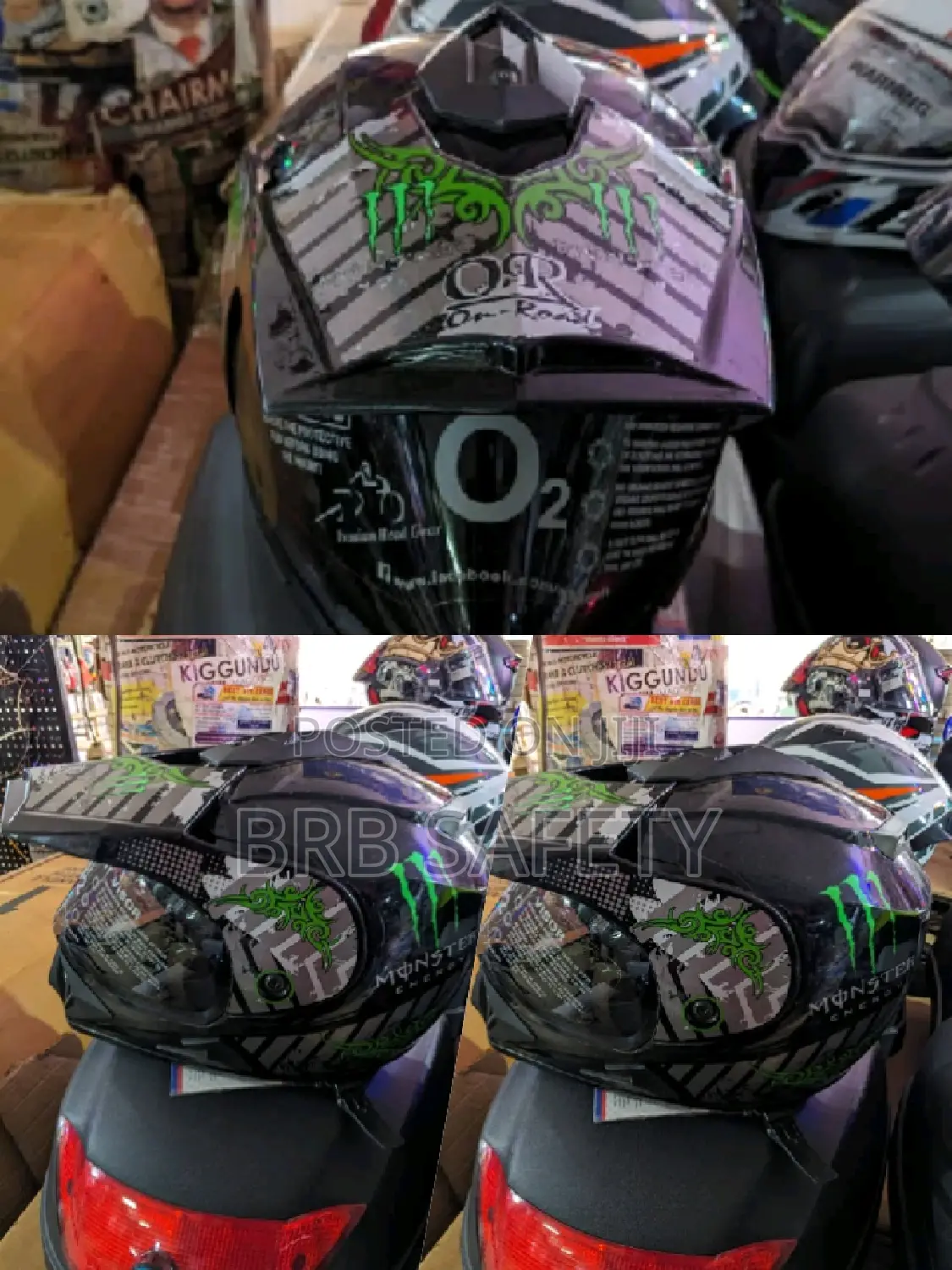 Riding Helmets (Green Monster