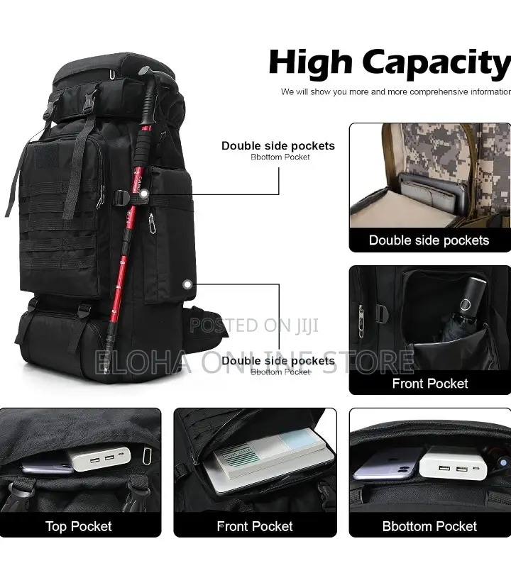 70L Camping Hiking Backpack