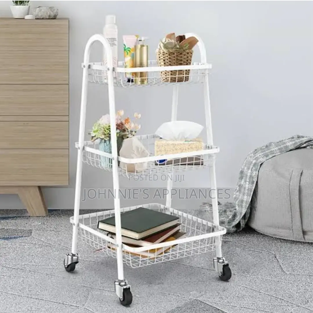 3tiers Movable Storage Trolley