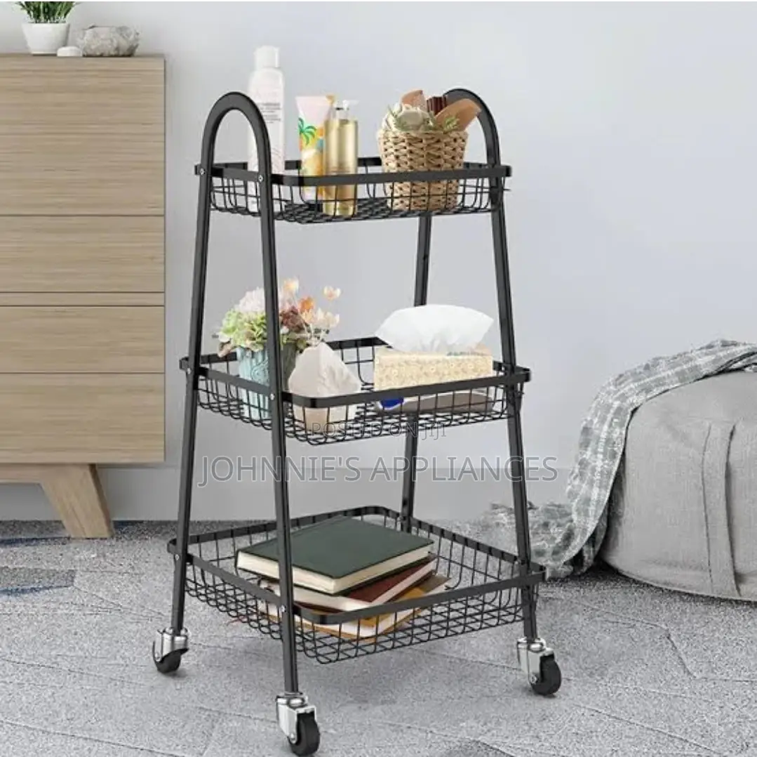 3tiers Movable Storage Trolley