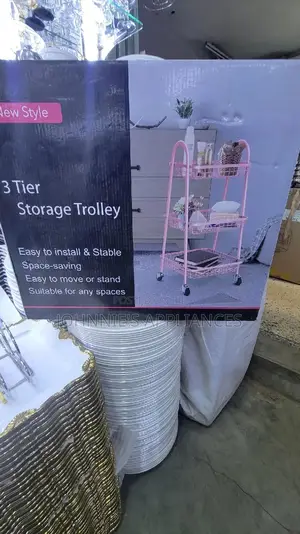 3tiers Movable Storage Trolley