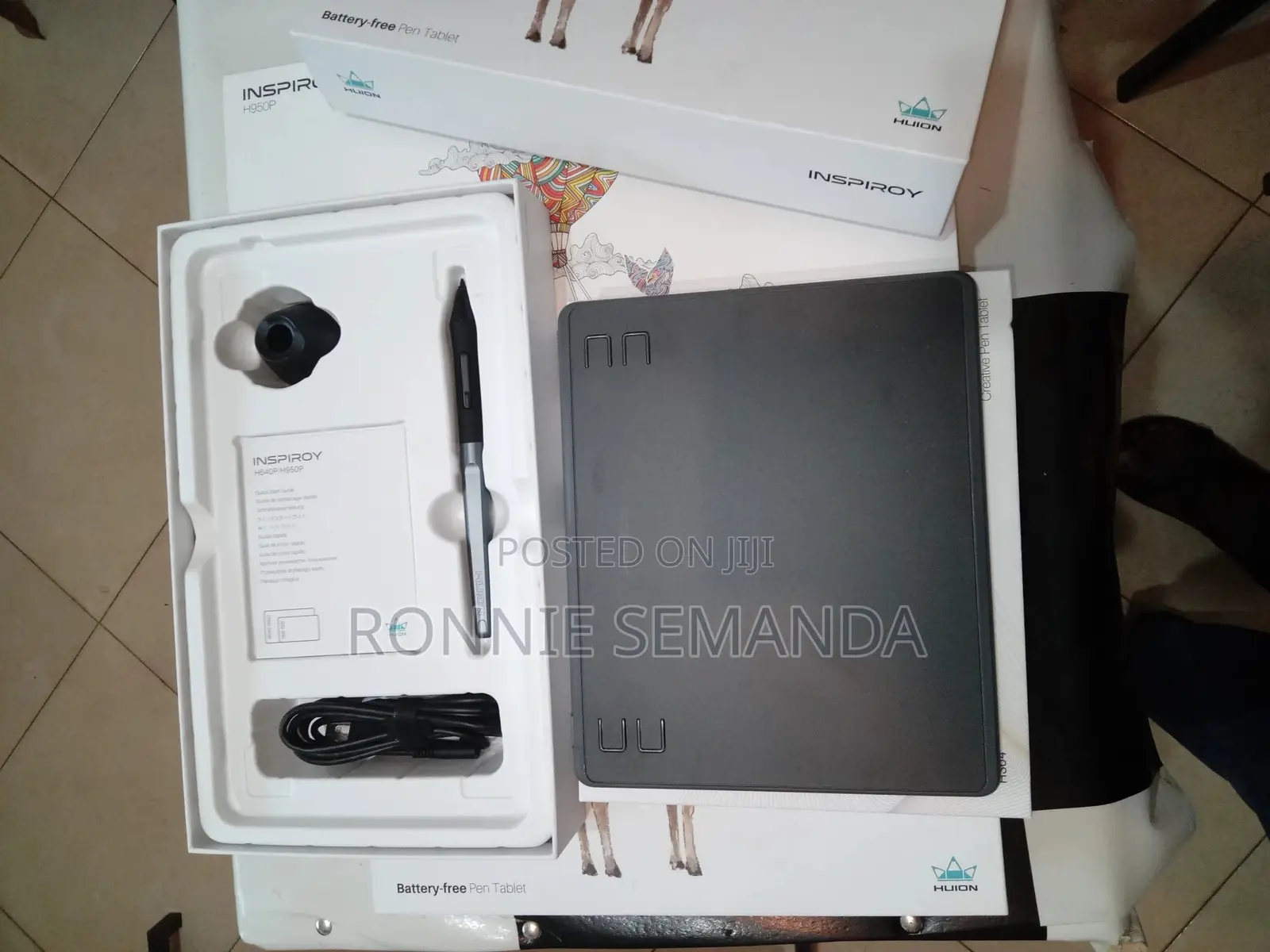 Huion HS64 Graphics Drawing and Free Writing Tablet