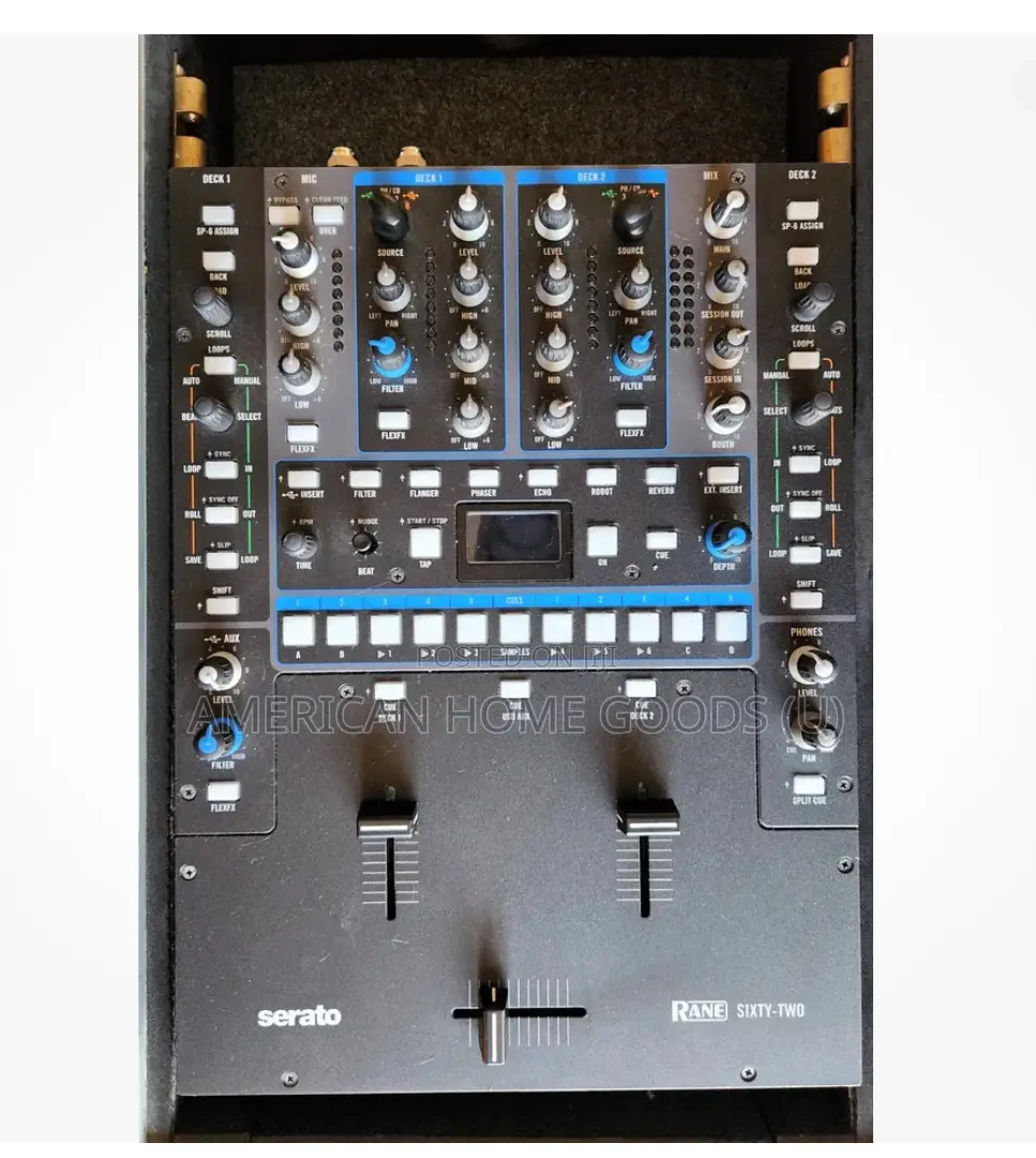 Rane Sixty-Two 62 Serato 2 Channel Dj Mixer +Protective Case