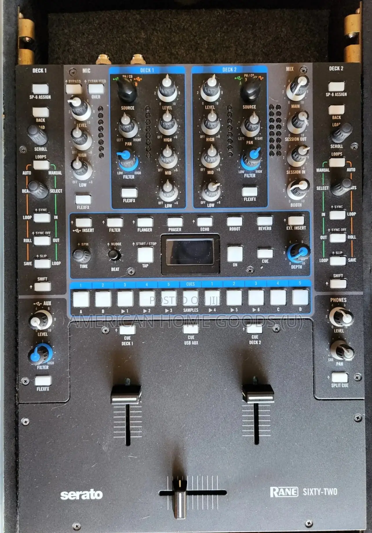 Rane Sixty-Two 62 Serato 2 Channel Dj Mixer +Protective Case