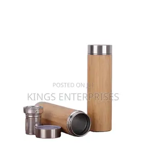 Customized Bamboo Vacuum Flask (500ml)