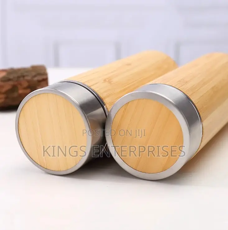 Customized Bamboo Vacuum Flask (500ml)