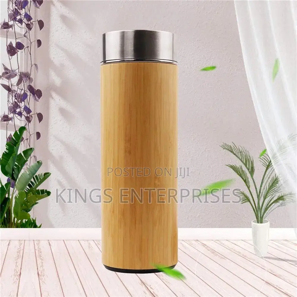 Customized Bamboo Vacuum Flask (500ml)