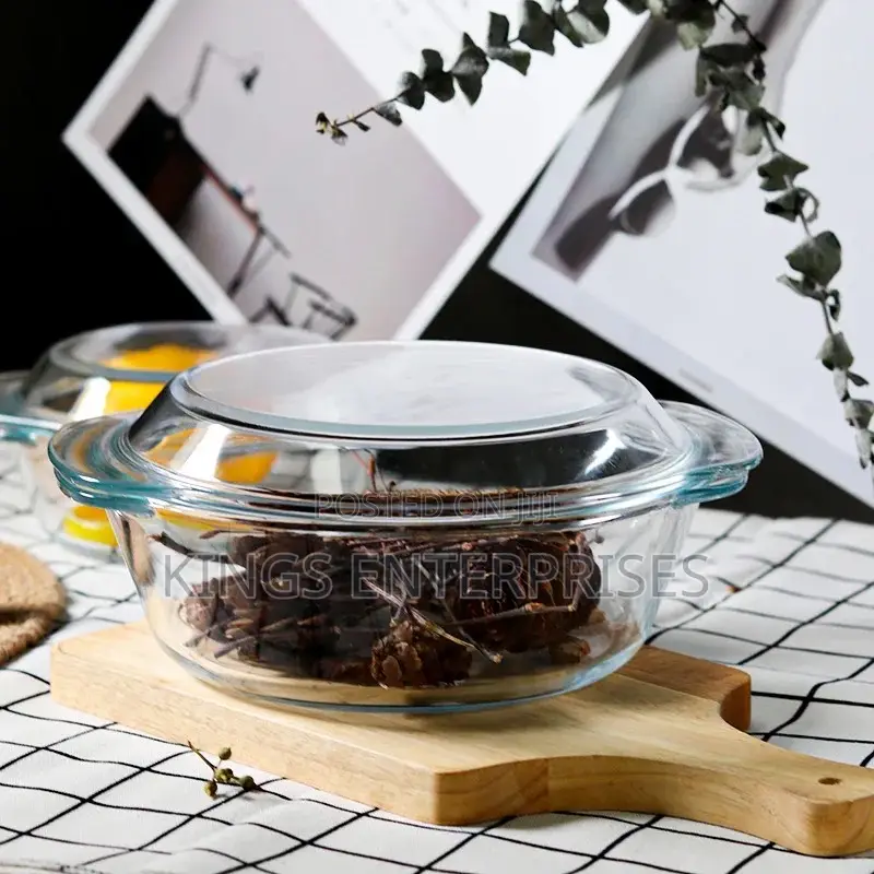 3pc Glass Serving Dishes Set
