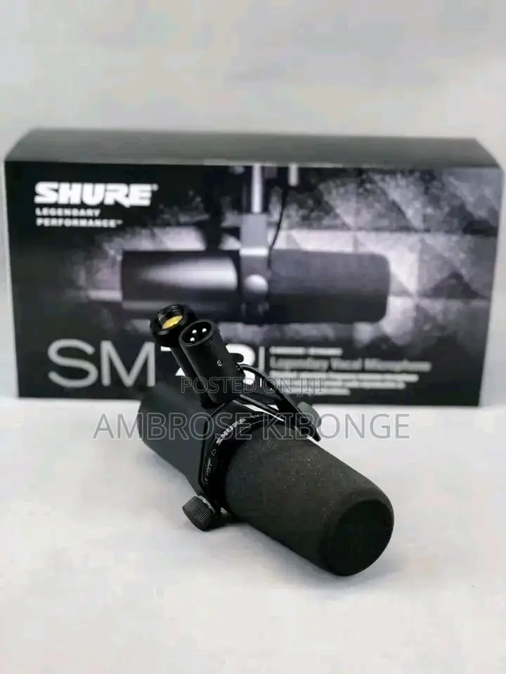 High Vocal Quality SHURE SM7B Condenser Studio Microphone.