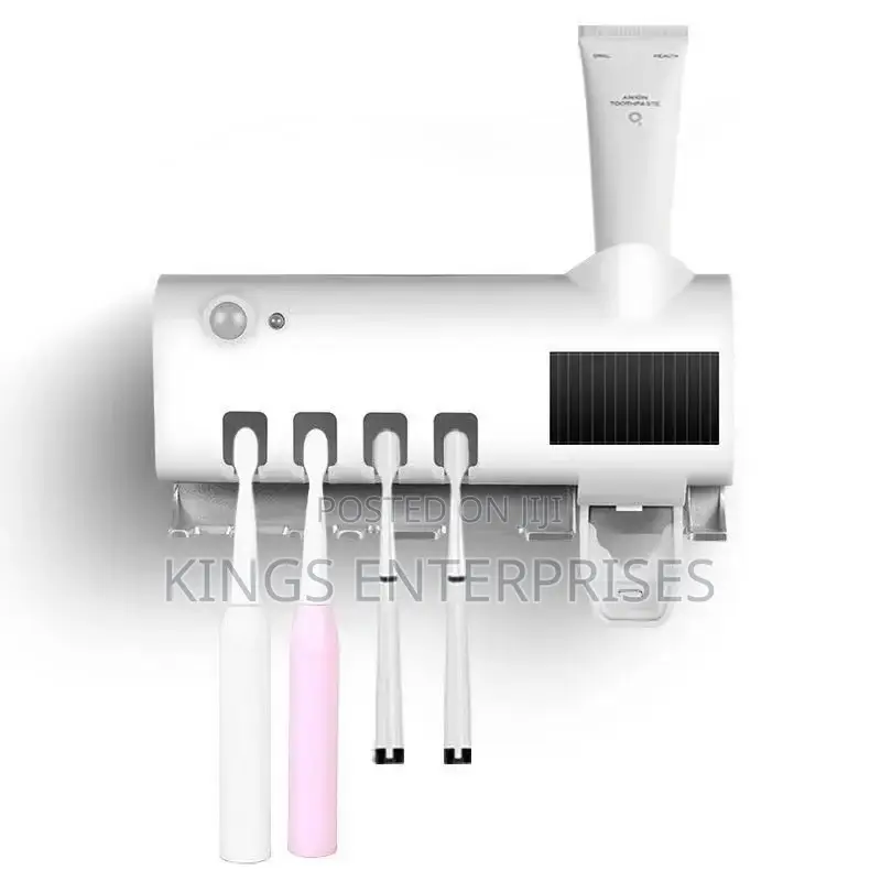 2 in 1 Toothbrush Holder and Toothpaste Dispenser