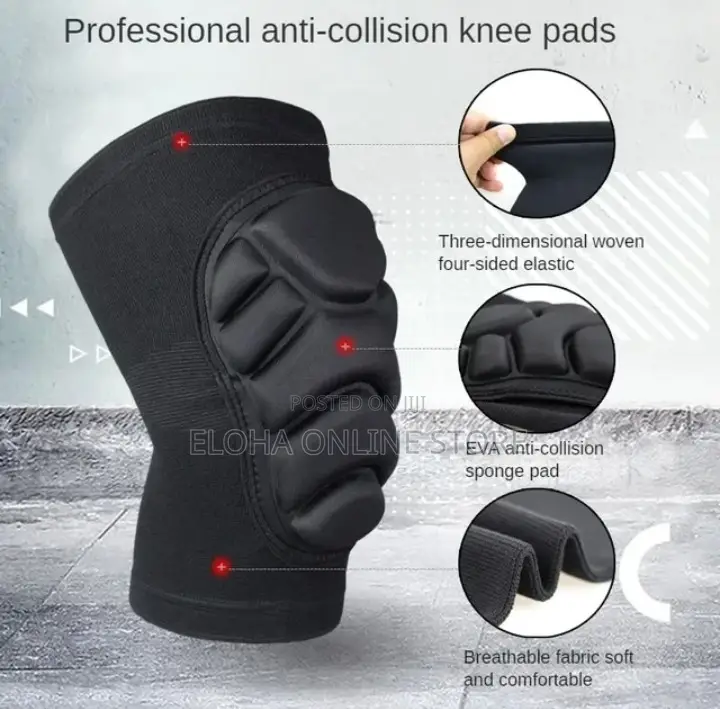 1 Pair Knee Elbow Pads Brace Support