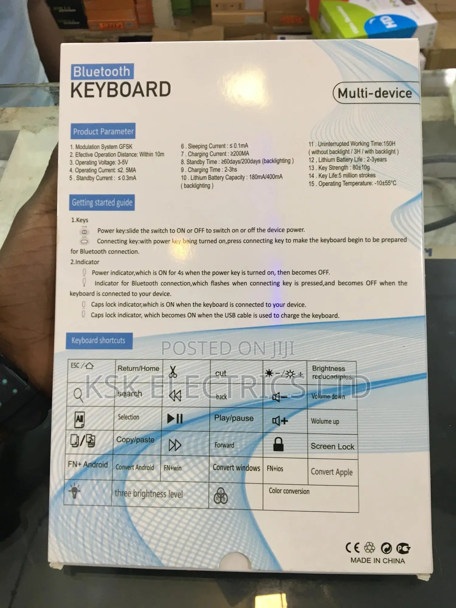 Bluetooth Re-Chargeable Keyboard