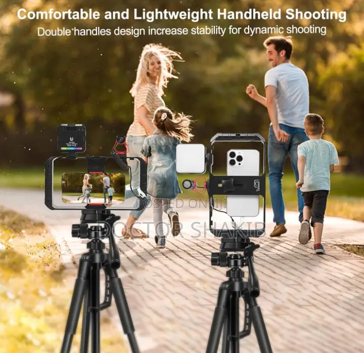 Smart Phone Video Rig Hand Grip Stabilizer Kit