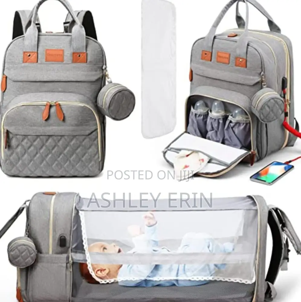 Travel Baby Bag With Foldable Baby Bed