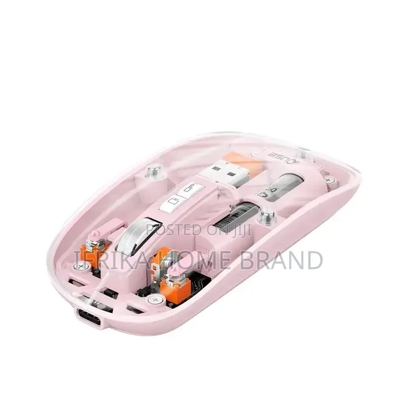Green Lion Transparent Magnetic Mouse Triple Mode 2.4G
