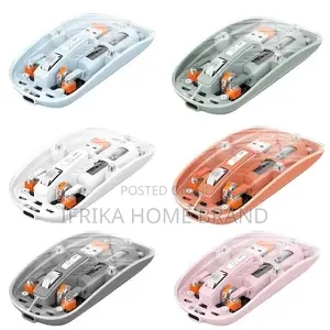 Green Lion Transparent Magnetic Mouse Triple Mode 2.4G