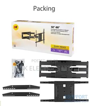 New NB SP5 Full Motion 50"-80" LCD LED TV Wall Mount Bracket