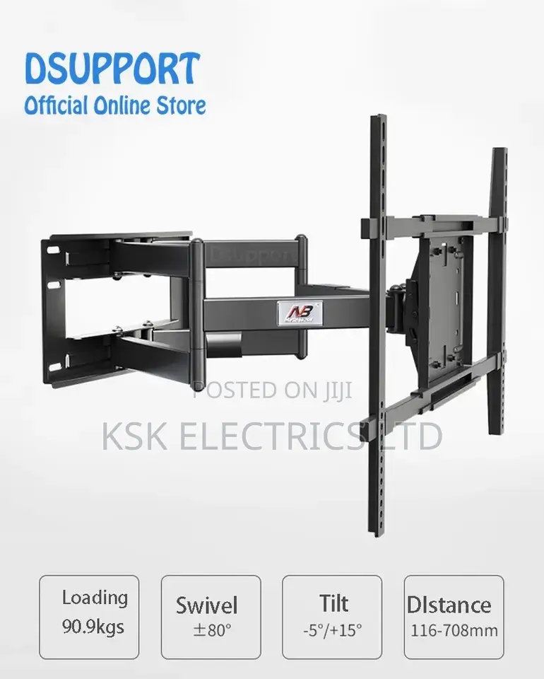 New NB SP5 Full Motion 50"-80" LCD LED TV Wall Mount Bracket