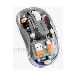 Green Lion Turtle Wireless Mouse Gray Transparent
