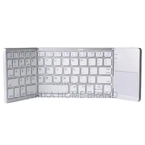 Rechargeable Foldable Bluetooth Keyboard Touchpad Portable