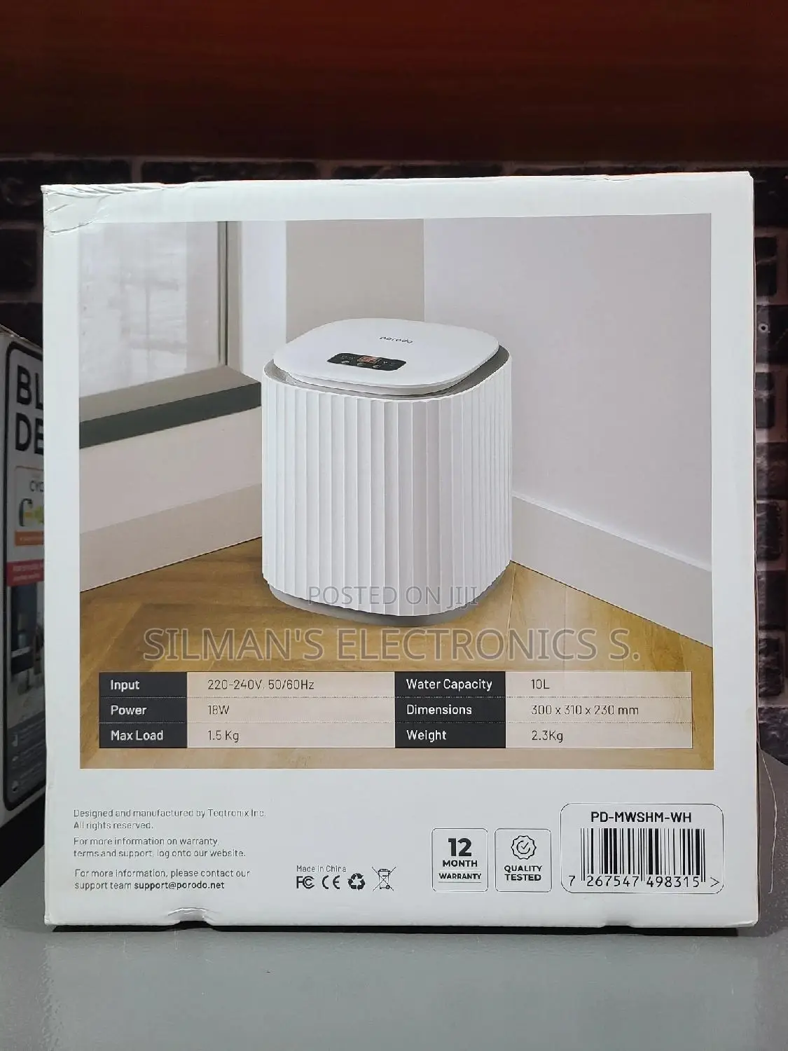 Porodo Portable Mini Washing Machine