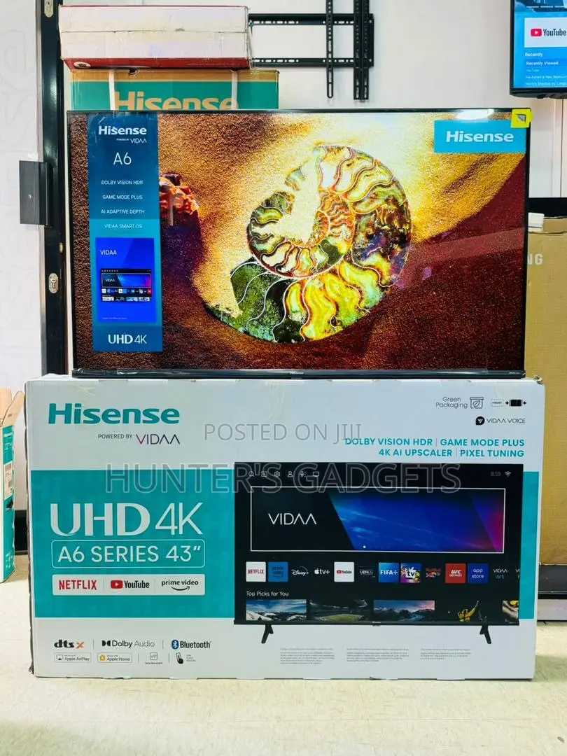 Hisense 43 Inch Uhd Brand New With Bluetooth Frameless