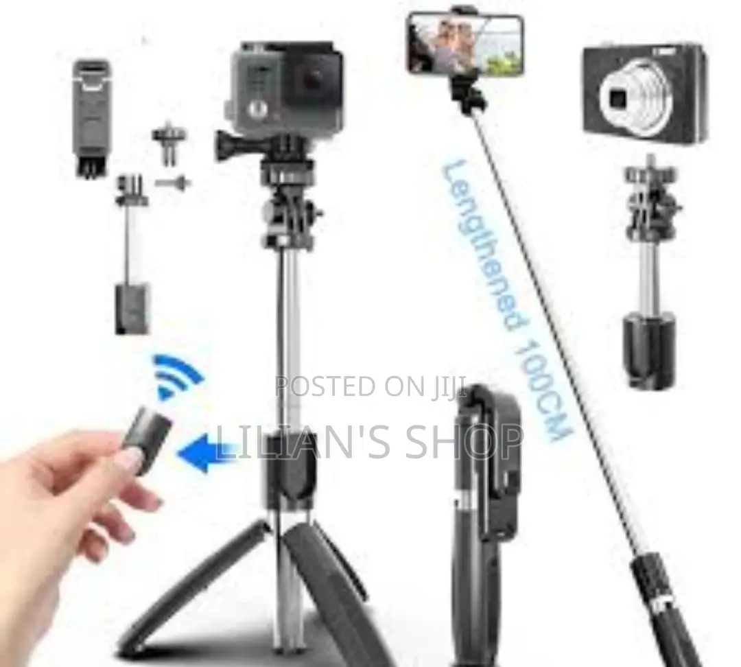 4 In1 Foldable Bluetooth Wireless Selfie Stick Tripod