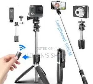 4 In1 Foldable Bluetooth Wireless Selfie Stick Tripod