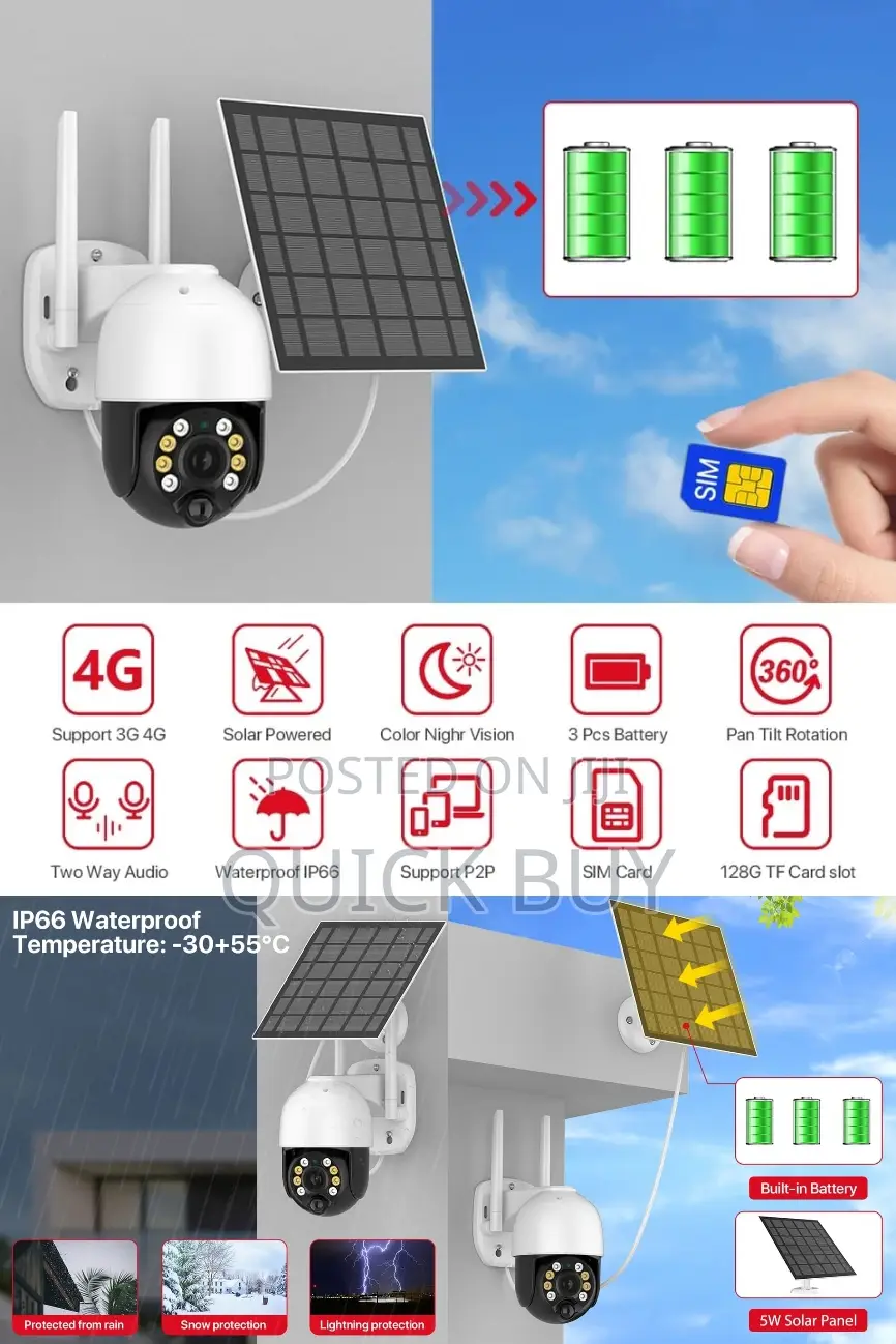 New 4G Sim Card Solar Wireless Outdoor Surveillance Camera
