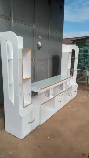 Wall United TV Stand White and Gold Available