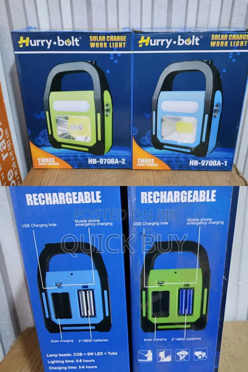 3in1 Rechargeable Hurry Bolt Led Torch Work Light