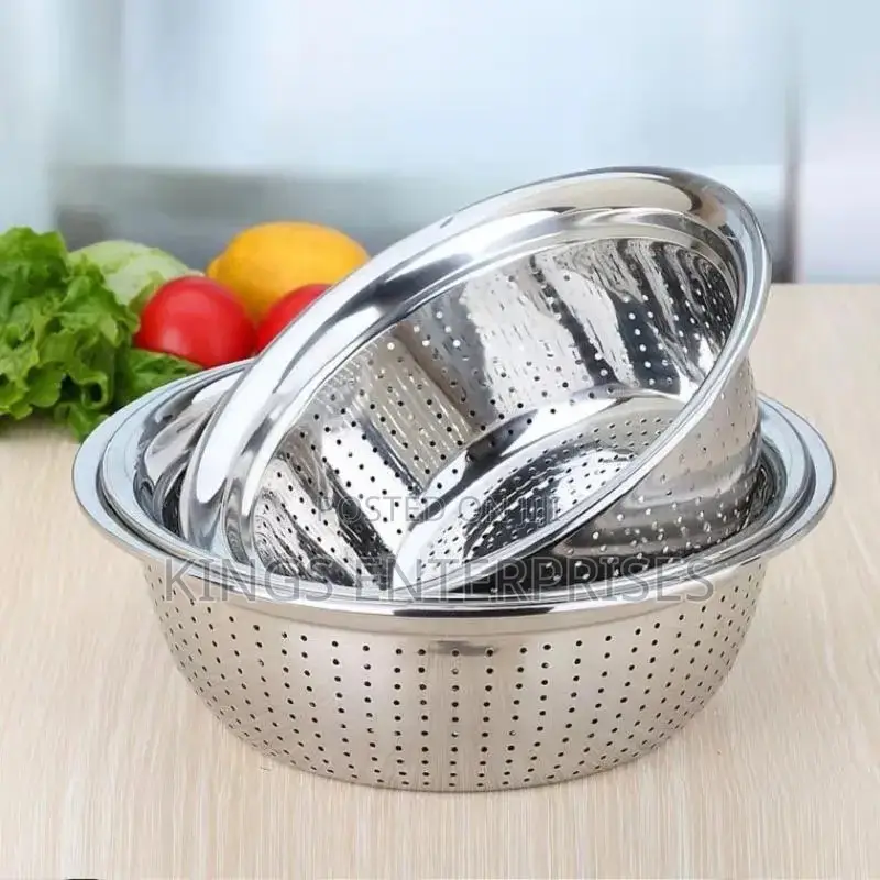 Stainless Steel Colander Strainer With Drain Bowl