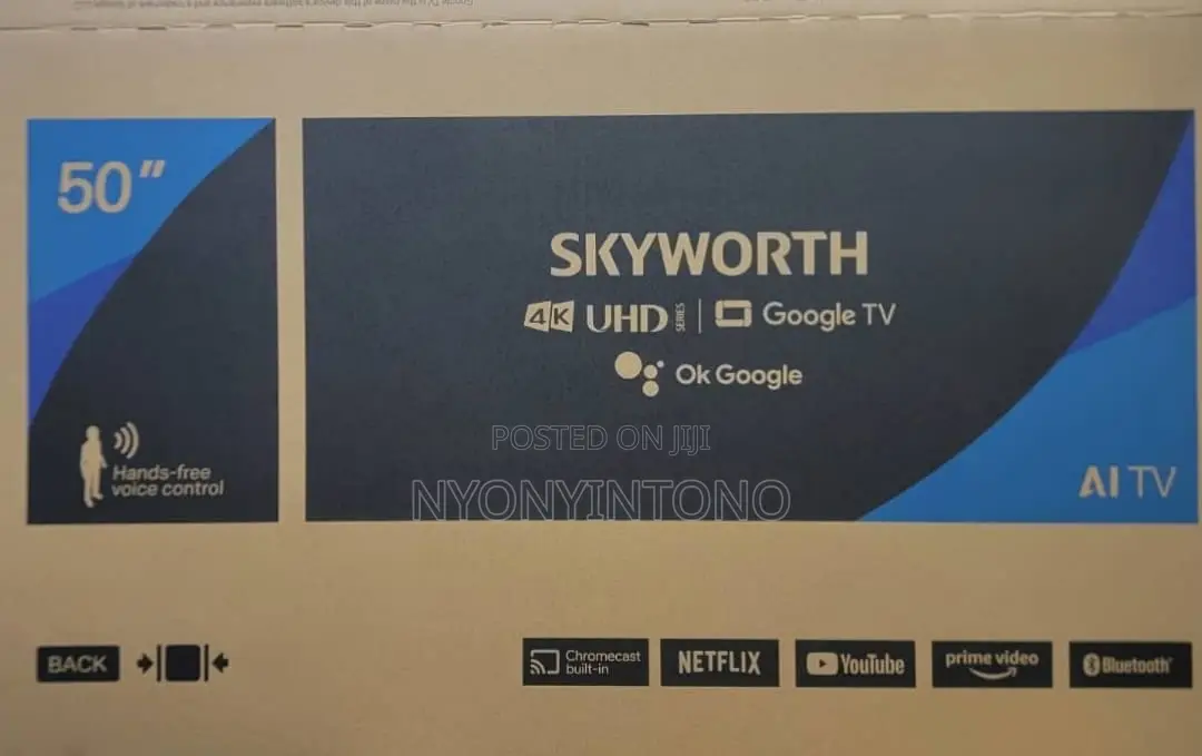 Skyworth 43" Smart Android Frameless Tv With Free to Air.