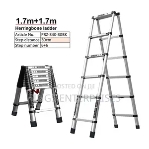 5.1ft Aluminium Adjustable and Extension Ladder