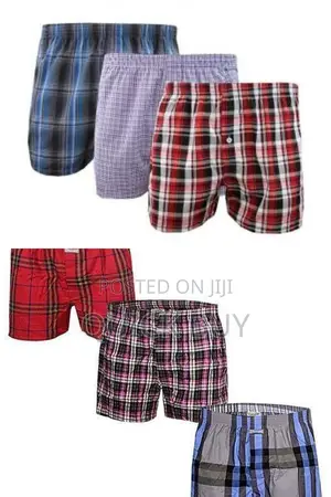 3 In 1classic Plaid Men Boxer Shorts Mens Underwear